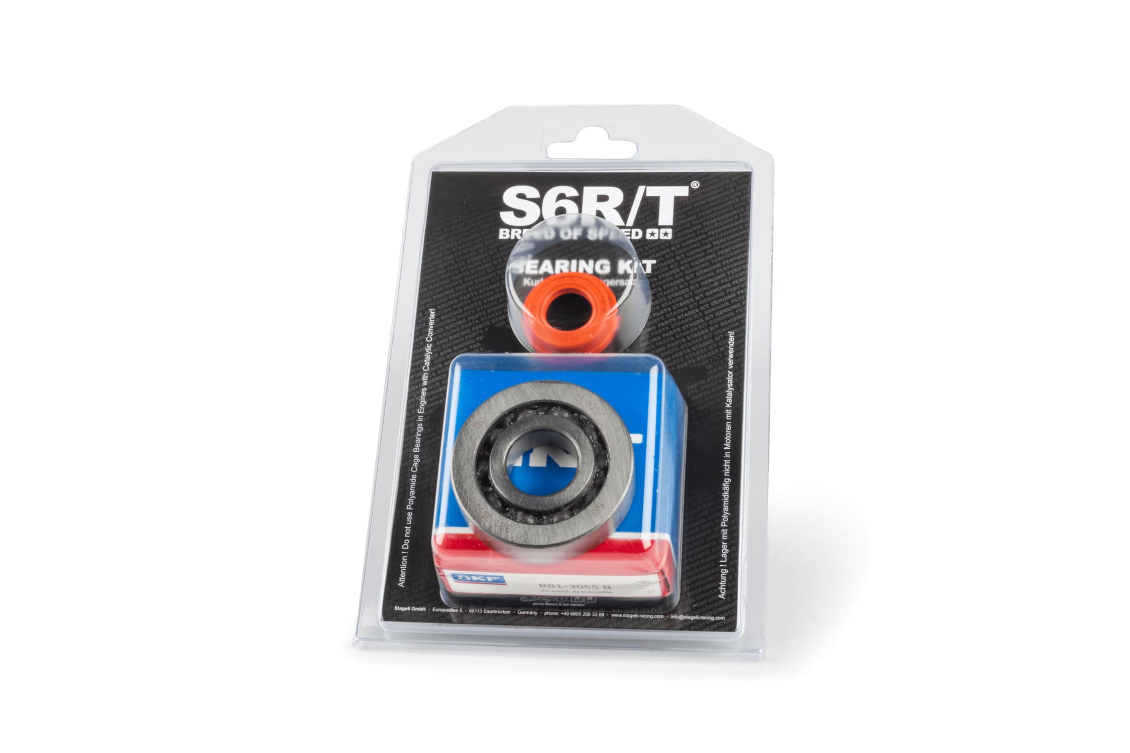 S6-8031750/MET Kit cuscinetti albero motore Stage6 R/T C4 gabbia acciaio Peugeot Speedfight 1, COD: S6-8031750/MET