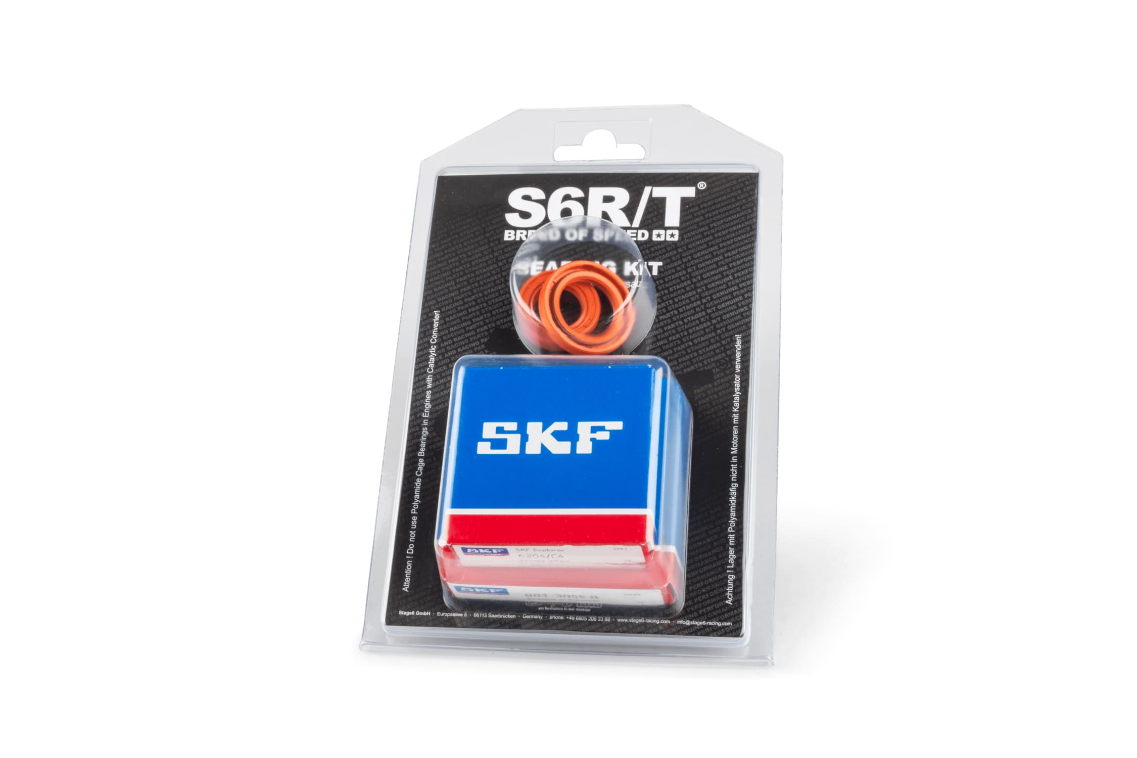 S6-8031751/MET Kit cuscinetti albero motore Stage6 R/T C4 gabbia acciaio Peugeot Speedfight 2 dopo 2004, COD: S6-8031751/MET