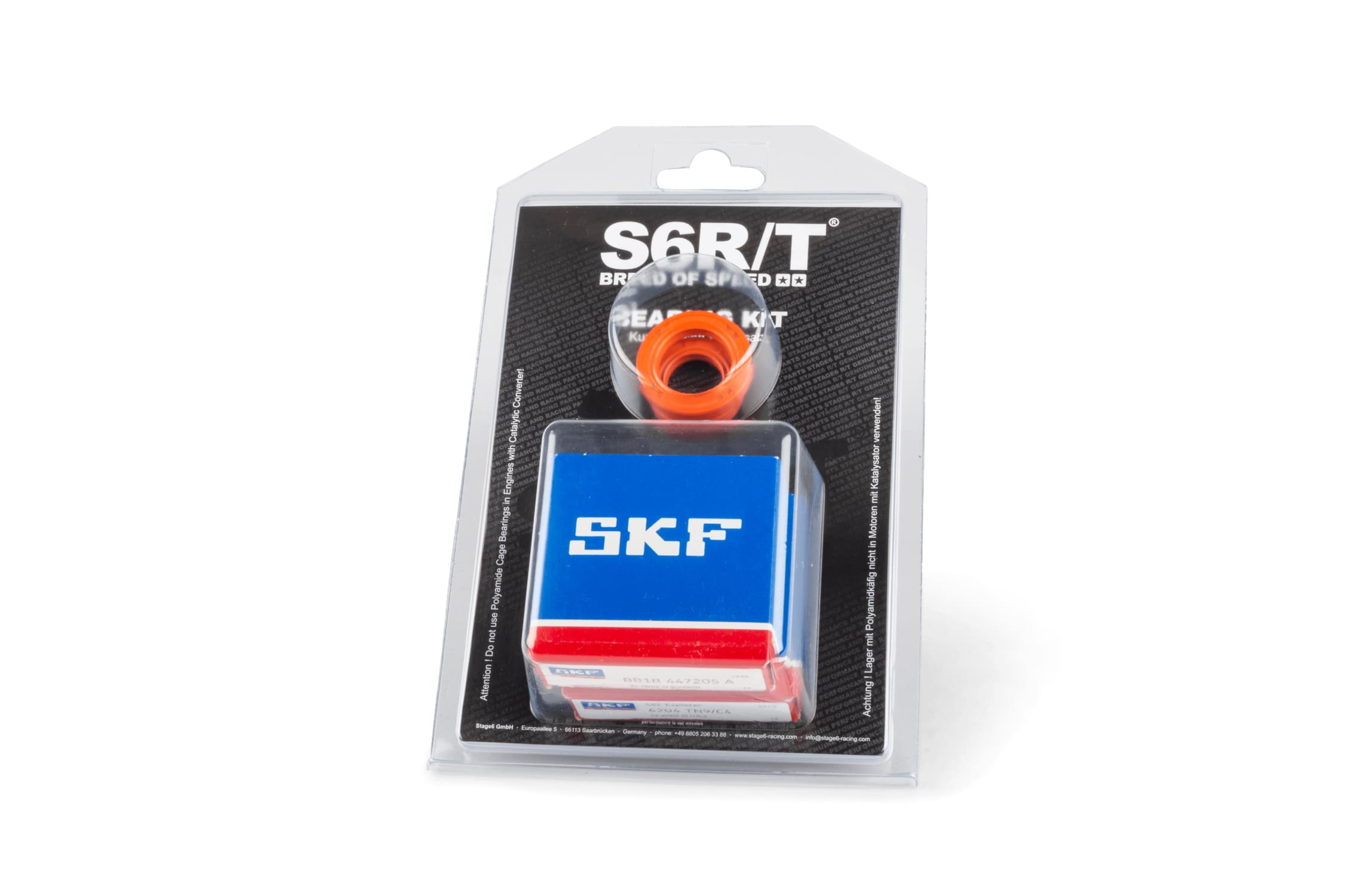 S6-8031751/TN9 Kit cuscinetti albero motore Stage6 R/T C4 gabbia polimero Peugeot Speedfight 2 dopo 2004, COD: S6-8031751/TN9