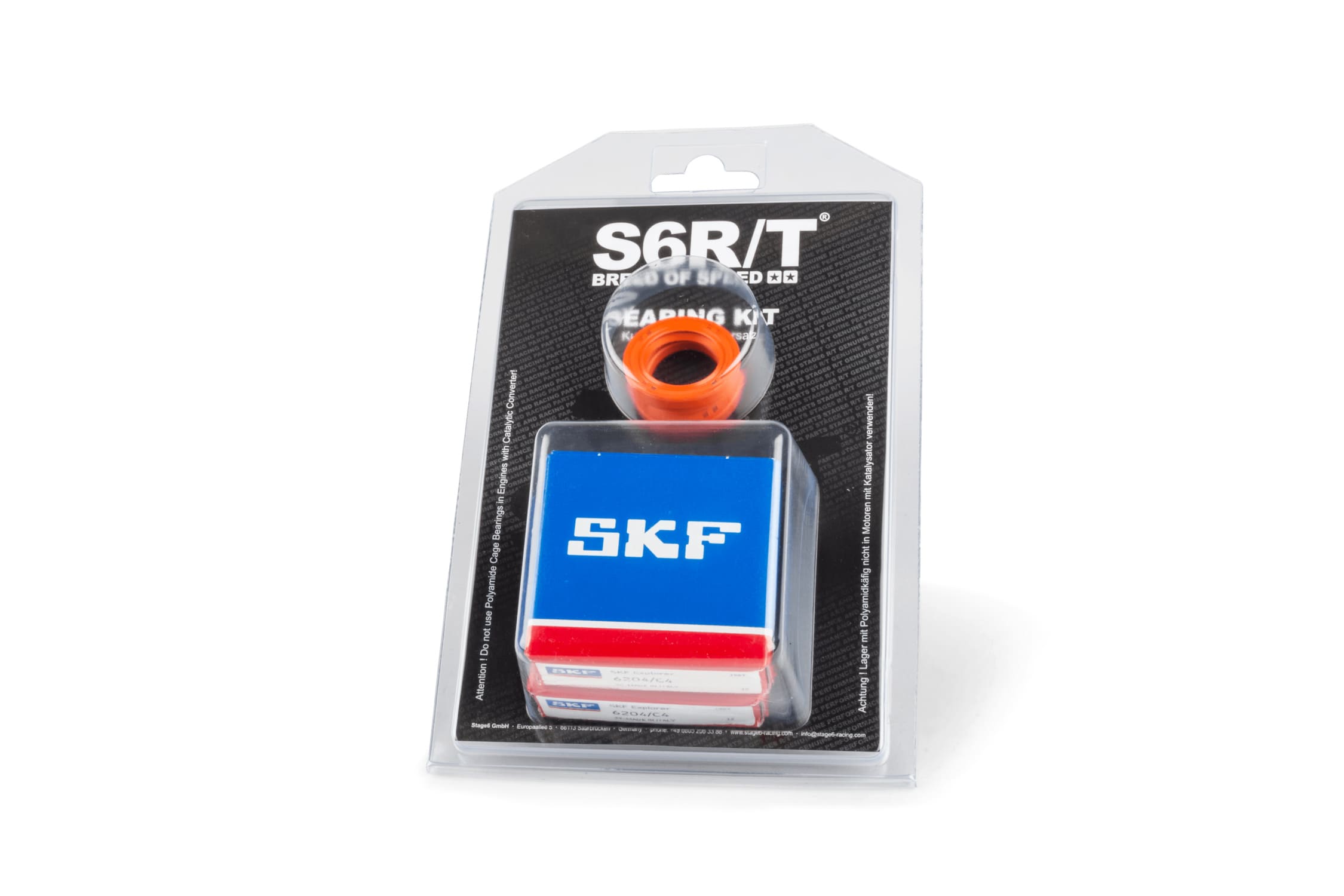 S6-8031780/MET Kit cuscinetti albero motore Stage6 R/T C4 gabbia acciaio Peugeot Speedfight 3 + 4, COD: S6-8031780/MET