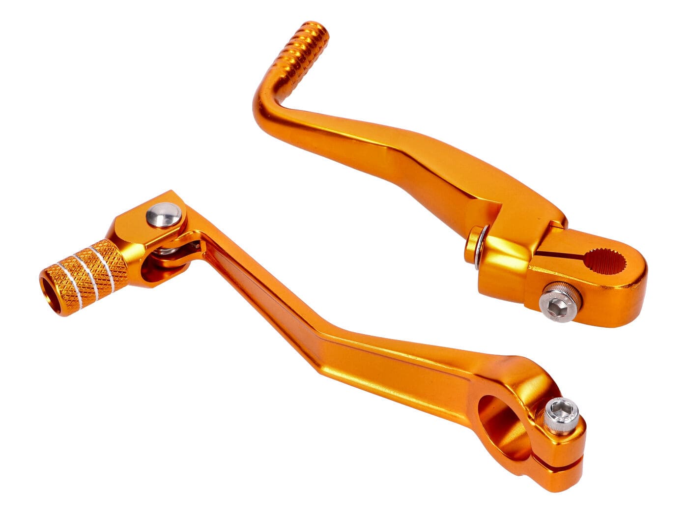 MOF-49318 Set pedalina cambio + avviamento pieghevole alluminio oro Simson S50 / S51 / S53 / S70 / S83, COD: MOF-49318