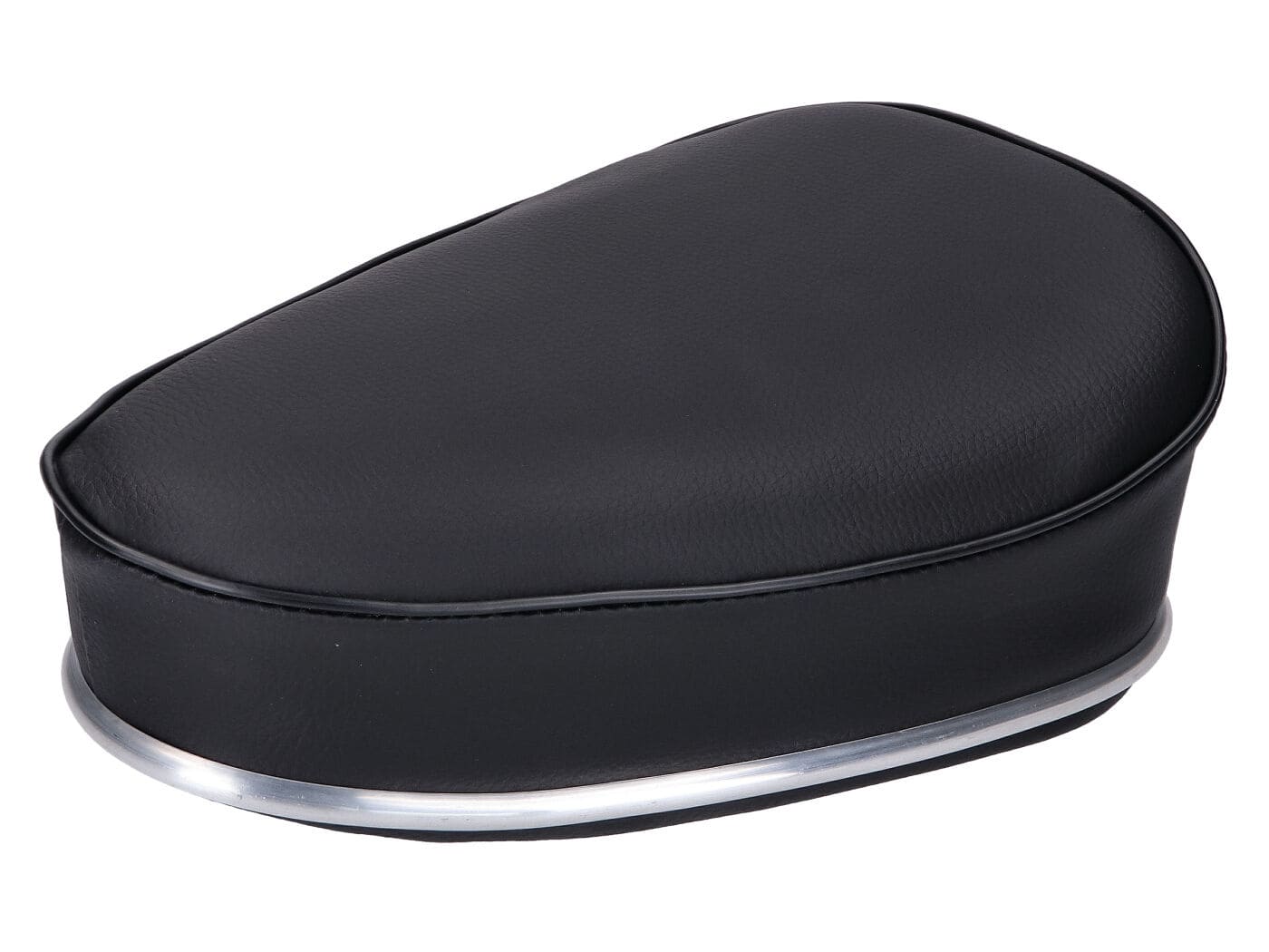 MOF-44277 Sella nera con striscia cromata / ciclomotore con serraggio da 22 mm, COD: MOF-44277