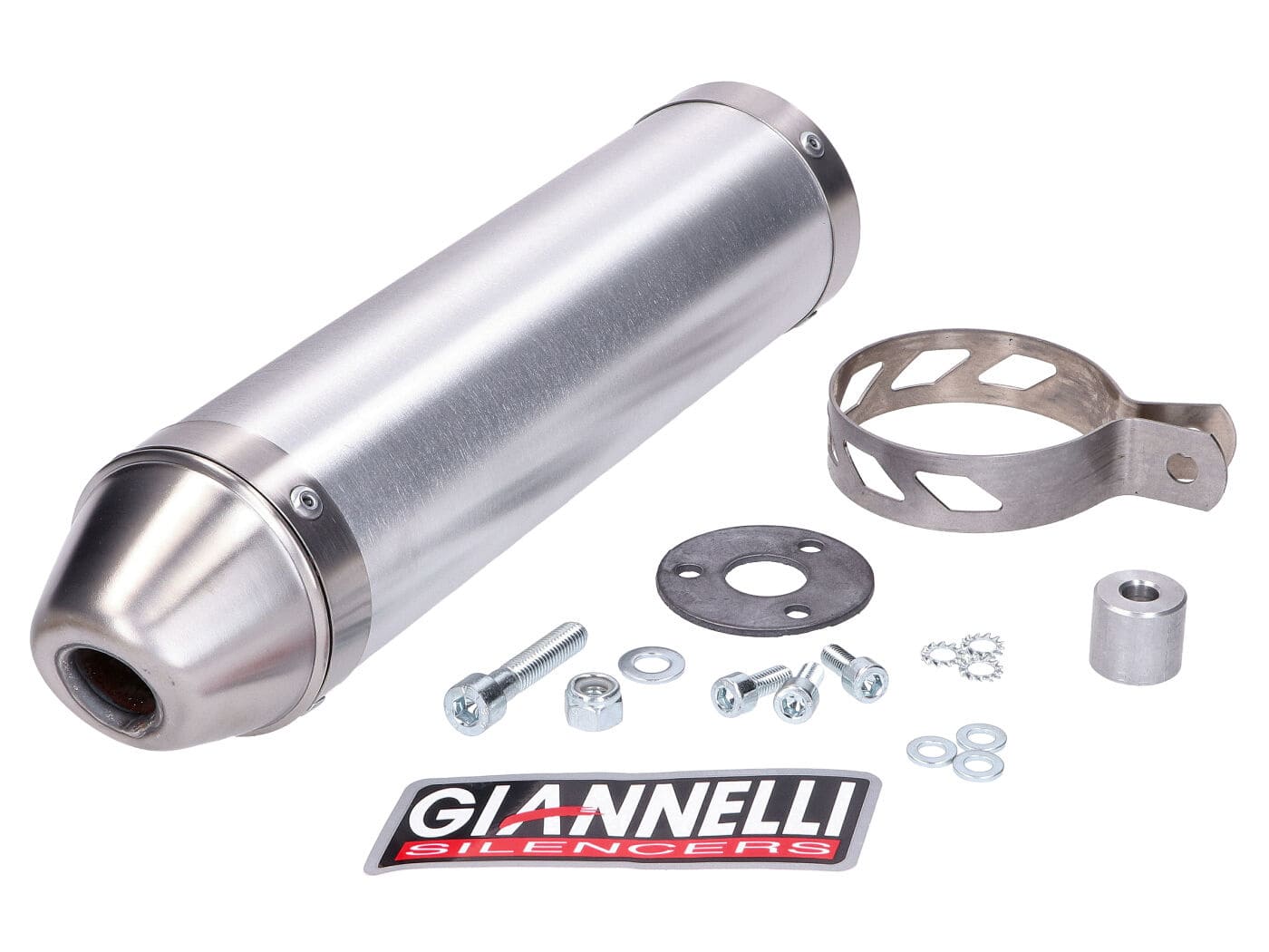 GIA53510HF Silenziatore Giannelli Street Alu CE Aprilia RS 125 2T 1999 - 2007, COD: GIA53510HF