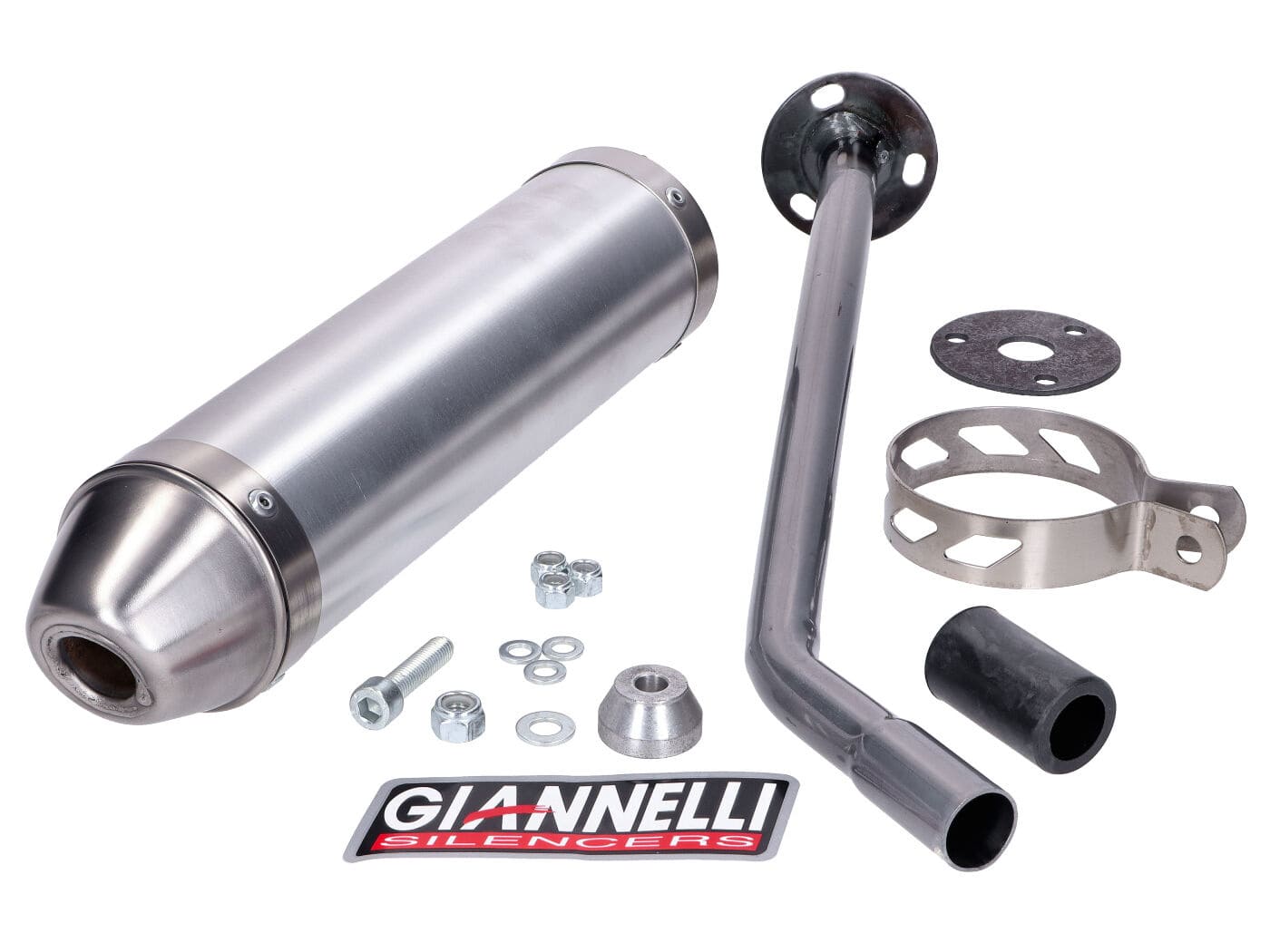 GIA54602HF Silenziatore Giannelli Enduro Alu CE Aprilia MX 125 2T 2004 - 2008, COD: GIA54602HF