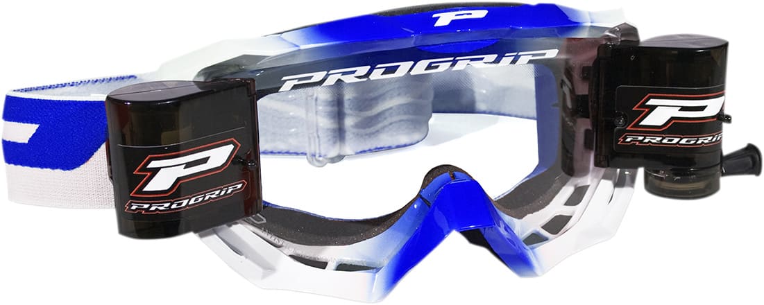 PG-PZ3200ROBLU Maschera cross ProGrip MX 3200 Venom con roll-off blu, COD: PG-PZ3200ROBLU