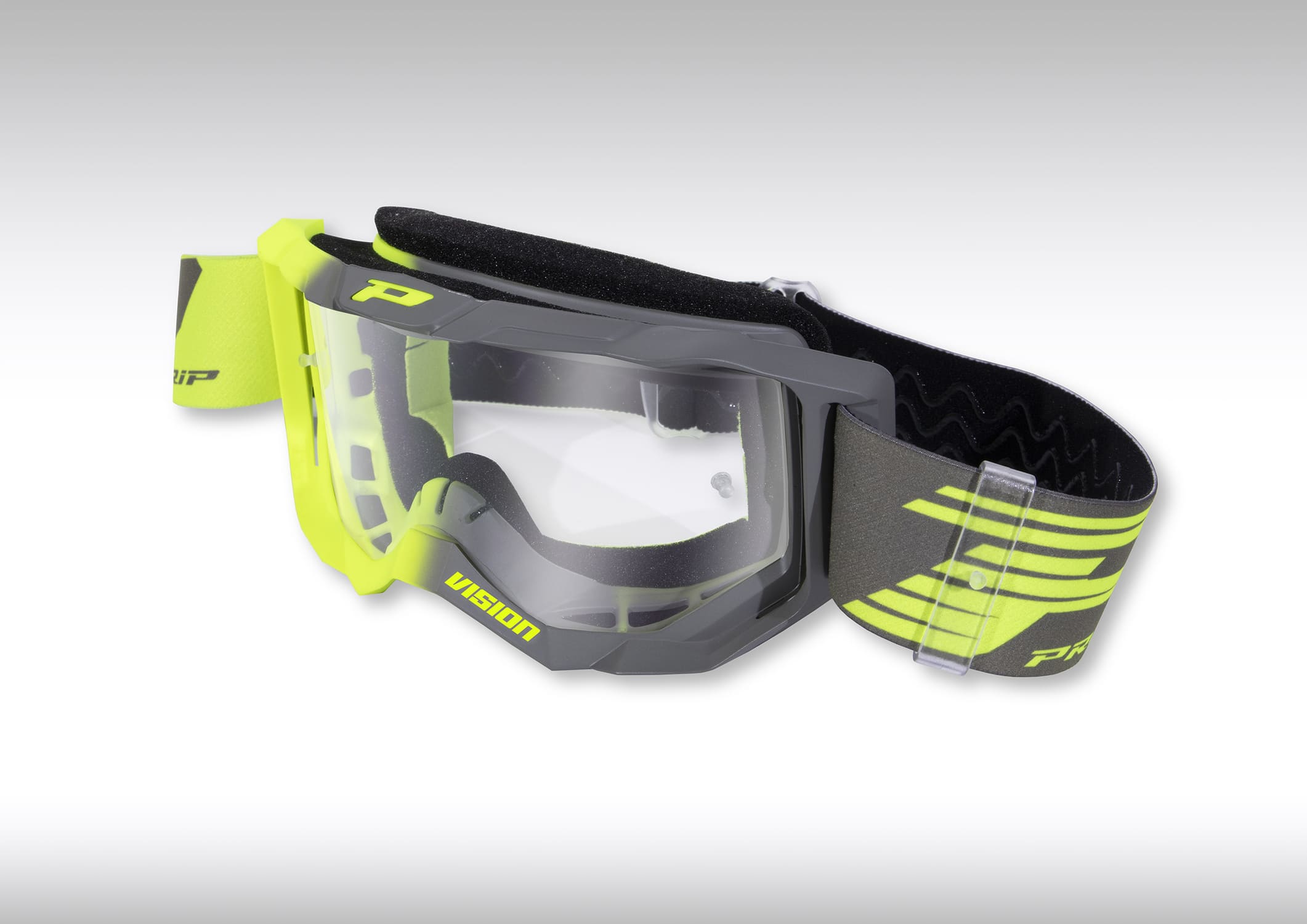 PG-PZ3300-347 Maschera cross ProGrip 3300 grigio / giallo, COD: PG-PZ3300-347