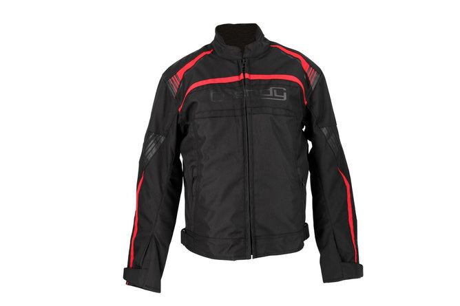 CGN512158 Giacca moto Trendy Hiems nero/rosso M