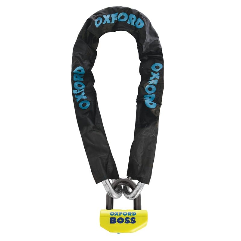 OX-1068327 Lucchetto a catena + allarme Boss 16mm Oxford 1,2m x 12mm