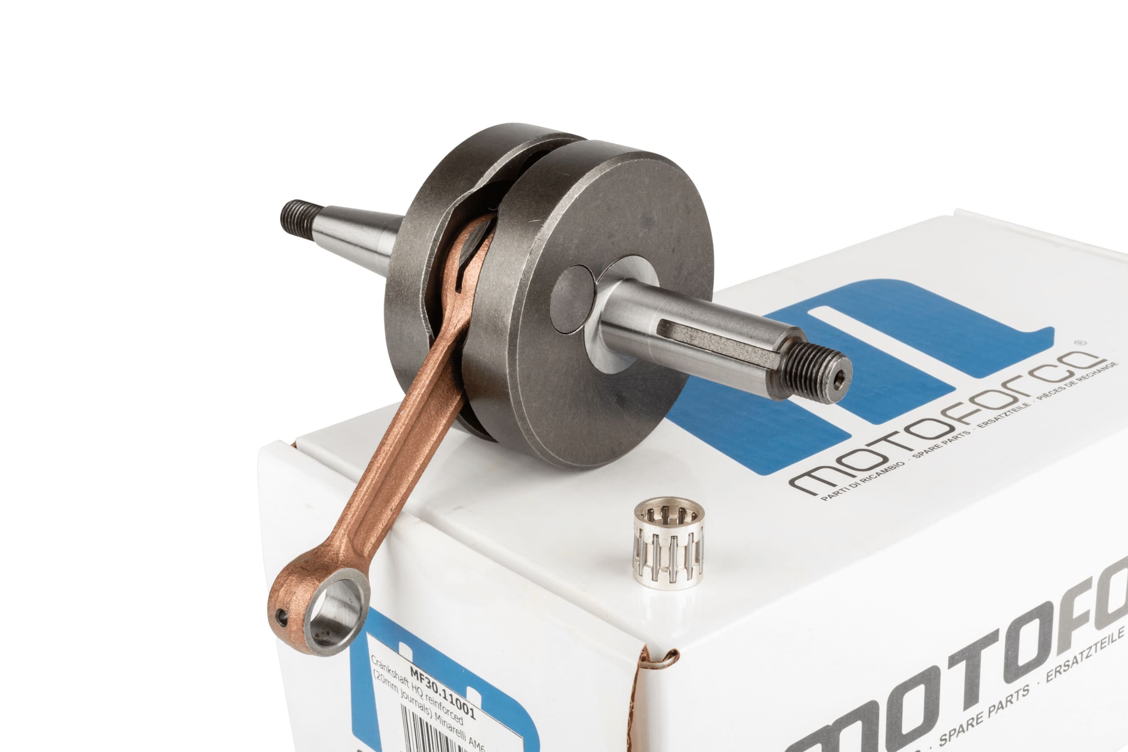 MF30.11001 Albero Motore HQ rinforzato, Minarelli AM6 (Tenuta Cuscinetto 20mm), COD: MF30.11001