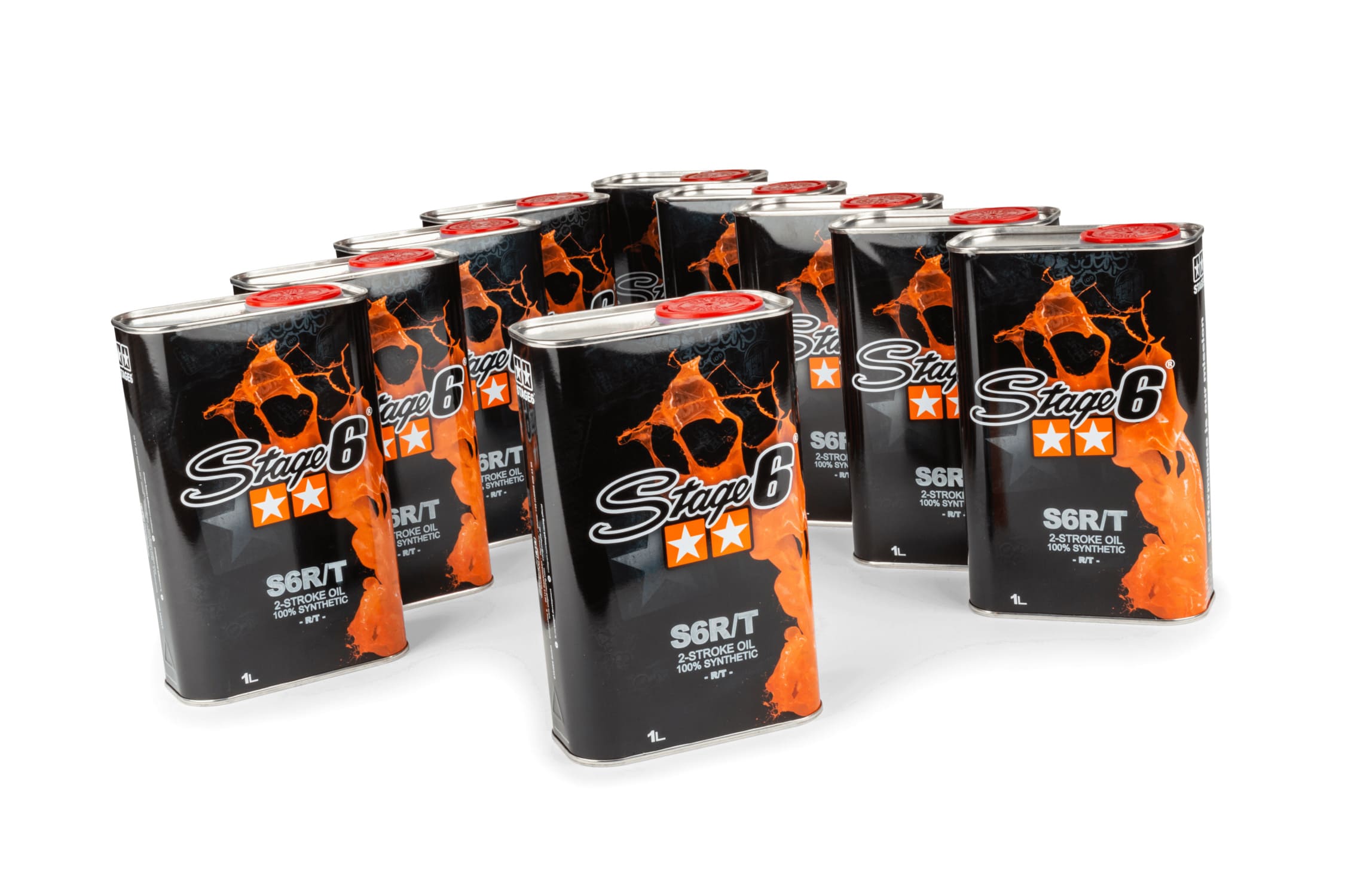 S6-0213/BOX 2-Stroke Oil Stage6 R/T MK3 100% Synthetic 1000ml (x10), COD: S6-0213/BOX
