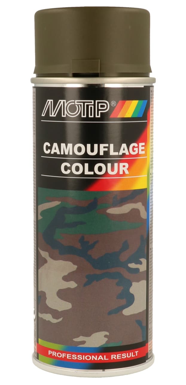 MOT4202 Motip Army Spray Paint, 400ml, olive brown