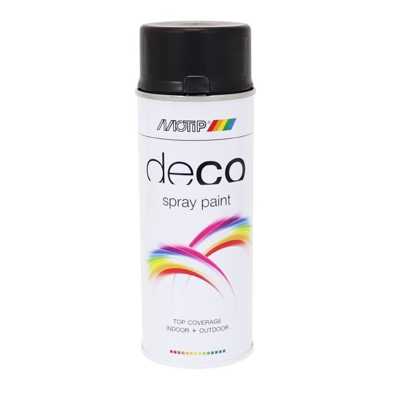 MOTIP12727 Vernice spray Motip RAL 9005 nero intenso seta opaco 400ml
