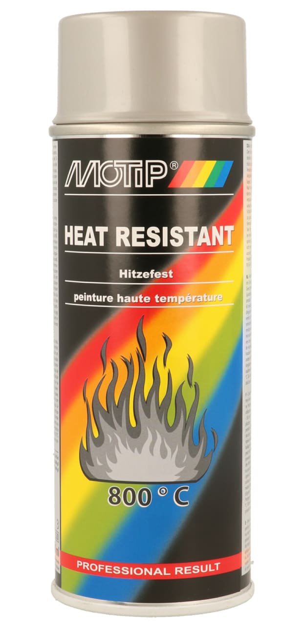 MOTIP4611 Motip Pro Heat Resistant Spray Paint Silver 400ml