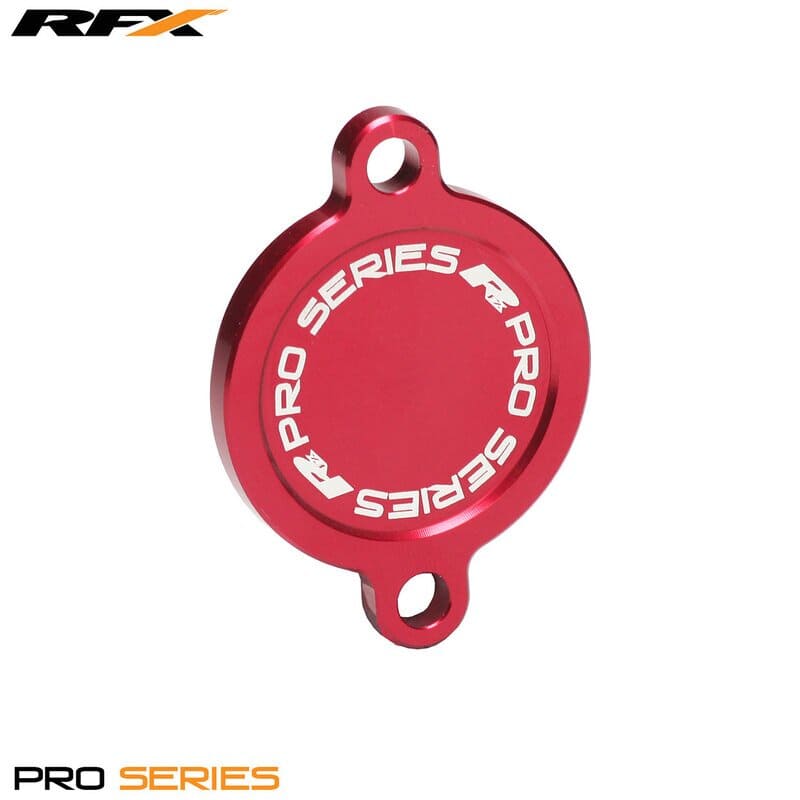 R-FXFC2020099RD Coperchio filtro olio RFX Pro rosso - Kawasaki KXF 450 2006-2015, COD: R-FXFC2020099RD