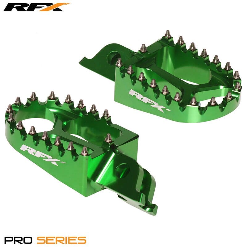 R-FXFR2010099GN Poggiapiedi RFX Pro verde Kawasaki KXF 250 / 450, COD: R-FXFR2010099GN