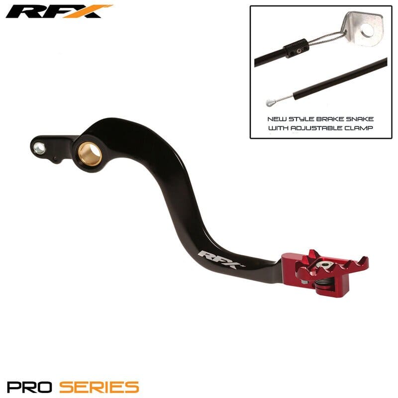 R-FXRB1040099RD Pedale freno RFX Pro pieghevole nero / rosso Honda CR 250, COD: R-FXRB1040099RD