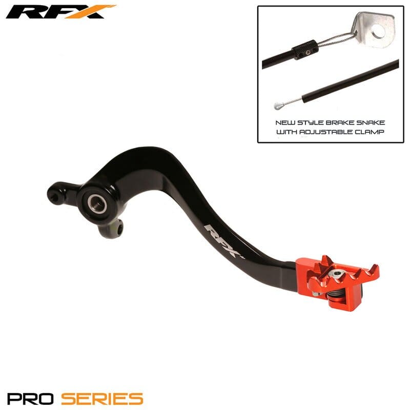 R-FXRB5020099OR Pedale freno RFX Pro pieghevole nero / arancione KTM SX 85 2004-2017, COD: R-FXRB5020099OR