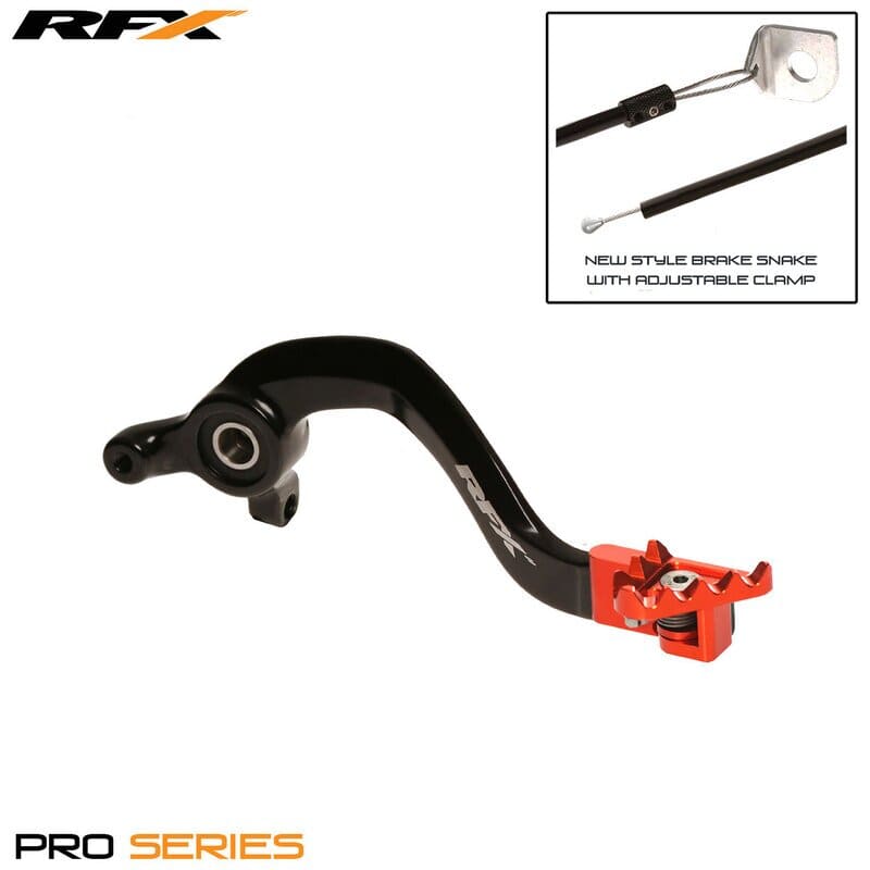 R-FXRB5030099OR Pedale freno RFX Pro pieghevole nero / arancione KTM SX 65, COD: R-FXRB5030099OR