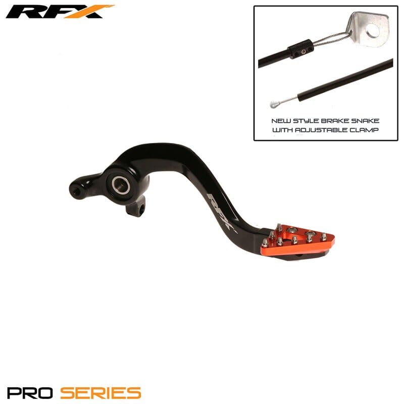 R-FXRB5030199OR Pedale freno RFX Pro standard hard anodized nero / arancione KTM 65, COD: R-FXRB5030199OR