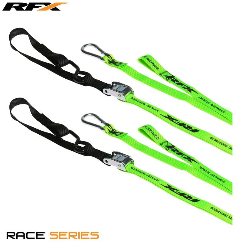 R-FXTD3000055HV Cinghie RFX Race Series 1,0 verde / nero avec boucle supplémentaire et mousqueton, COD: R-FXTD3000055HV