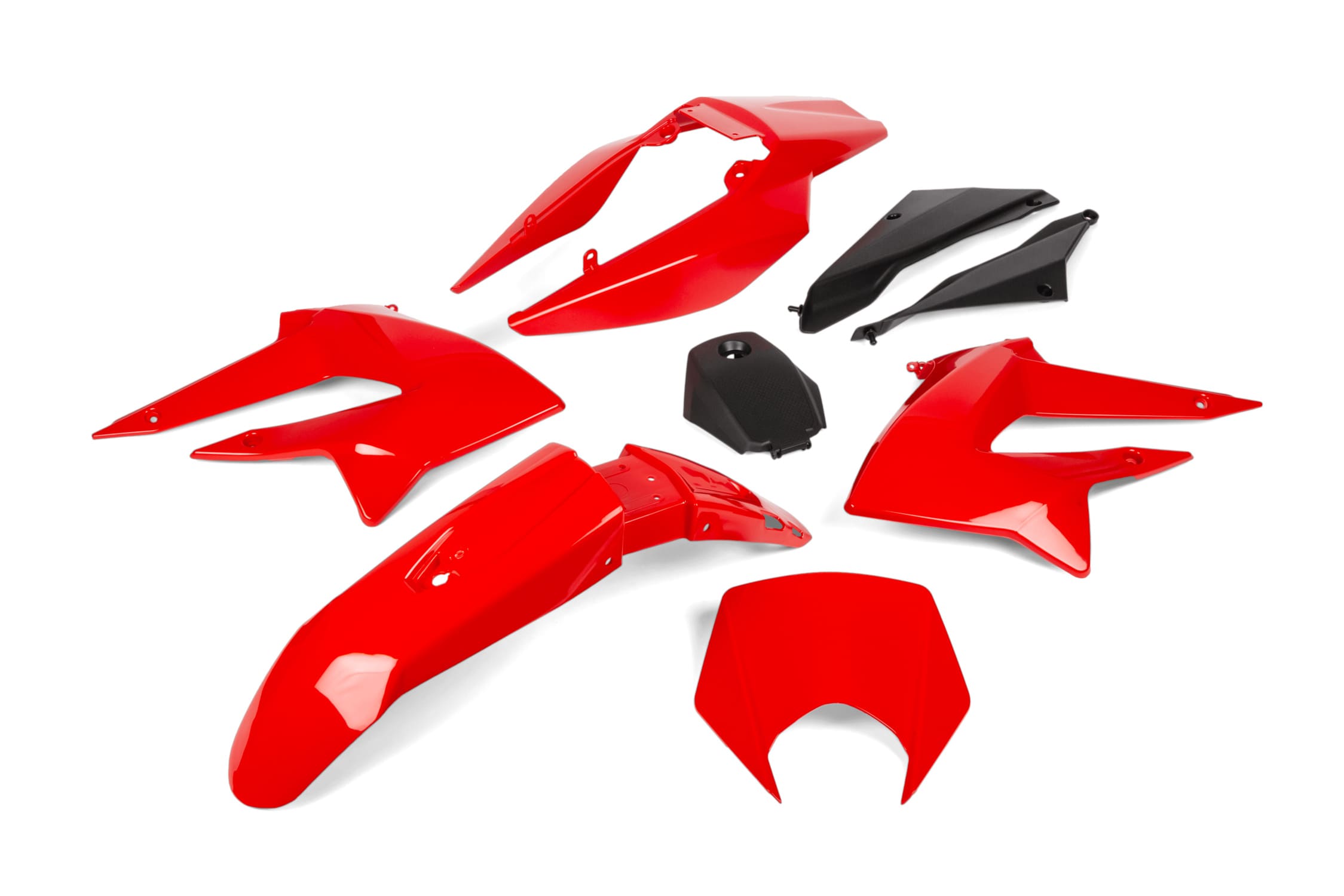 STR-995.8/RE Kit carena 8 pezzi rosso Derbi DRD X-Treme 2011 - 2017, COD: STR-995.8/RE