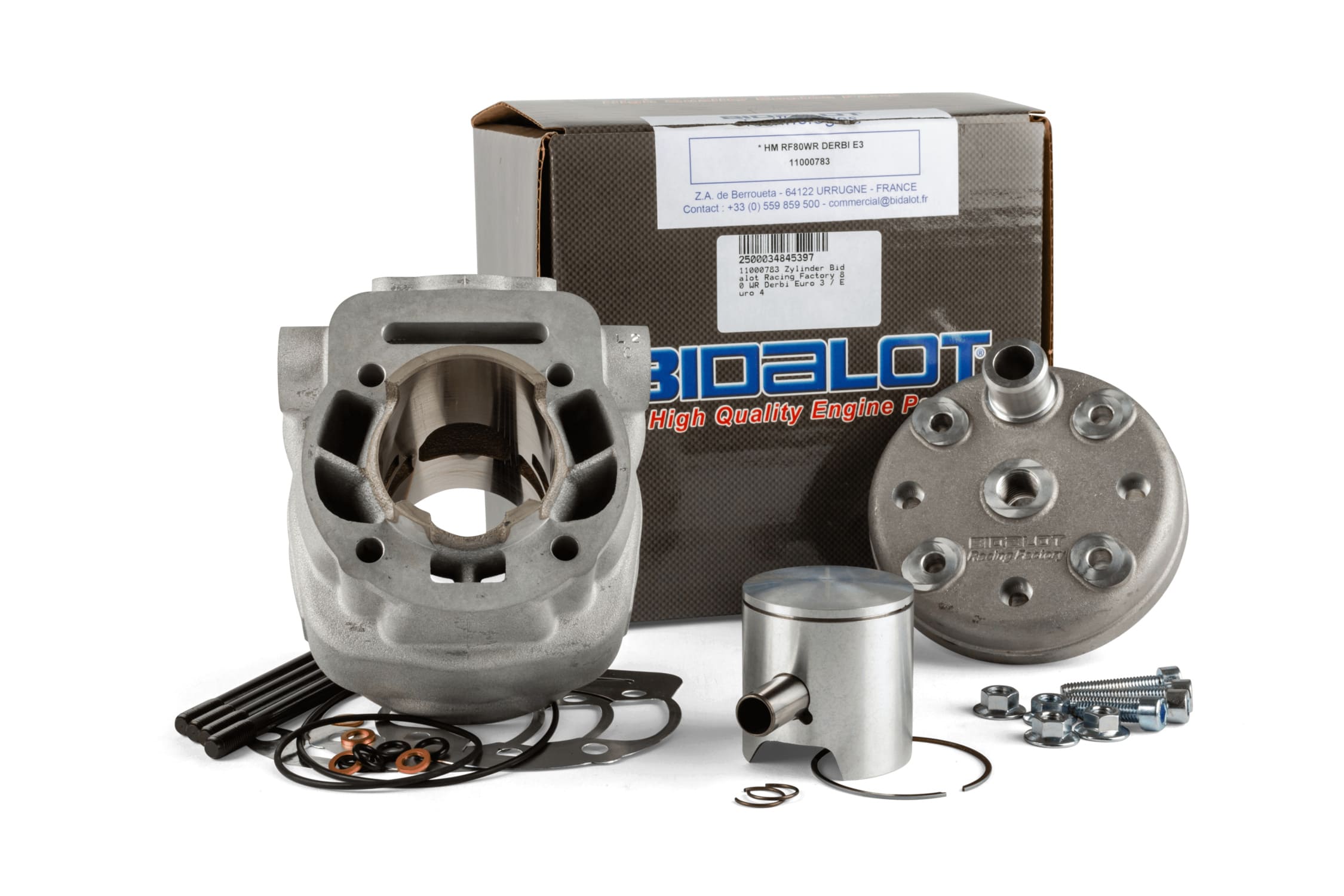 BID11000783 Gruppo termico Bidalot Racing Factory 80 WR Derbi Euro 3 / Euro 4, COD: BID11000783