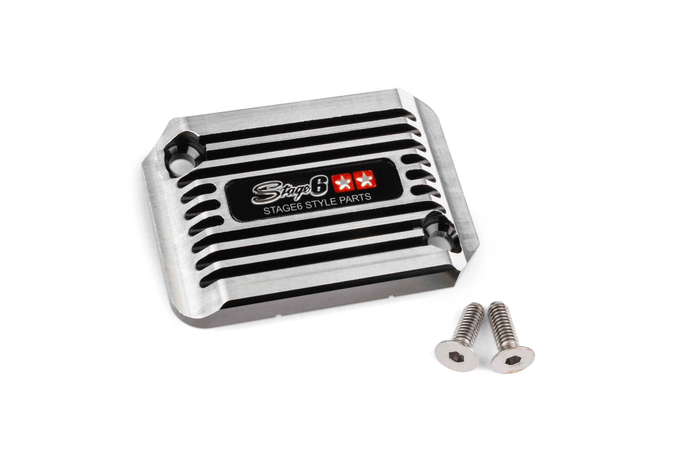 S6-SSP101-2BZ/BK Coperchio Pompa Freno Stage6 CNC Type - Cooling Style, MBK Nitro, nero anodizzato, COD: S6-SSP101-2BZ/BK