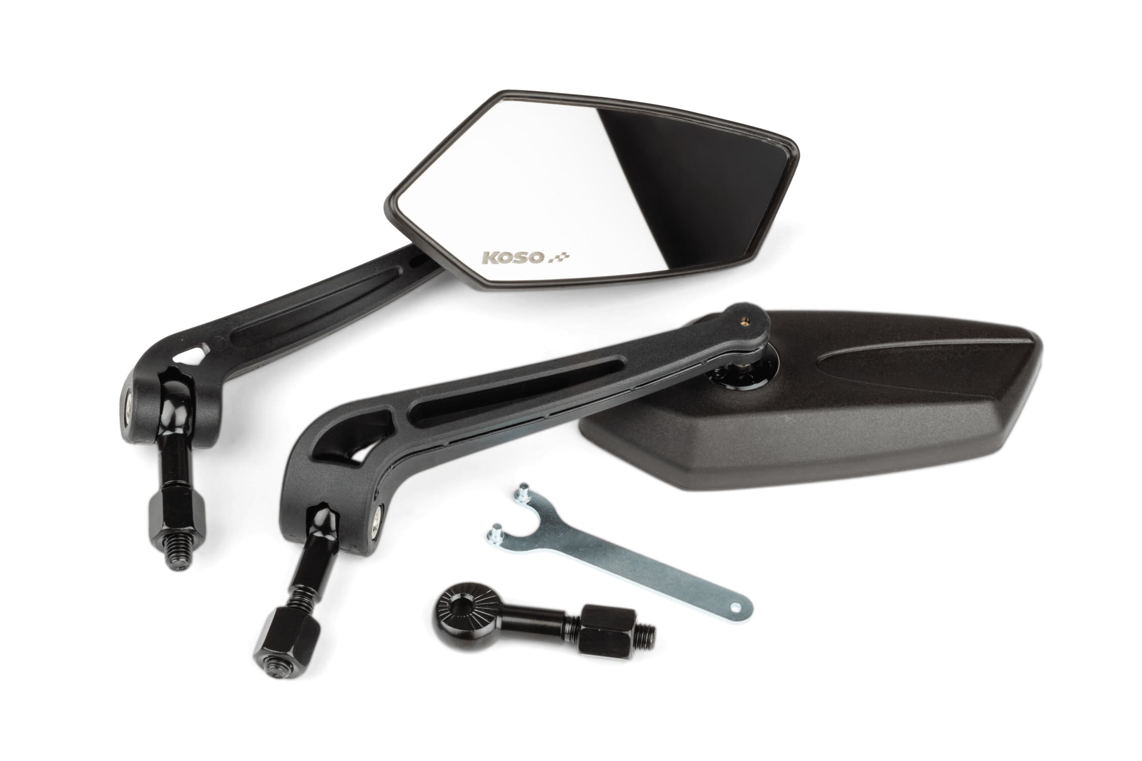 KO-OA013K08 Specchietti KOSO GT (x2), nero, M8, COD: KO-OA013K08