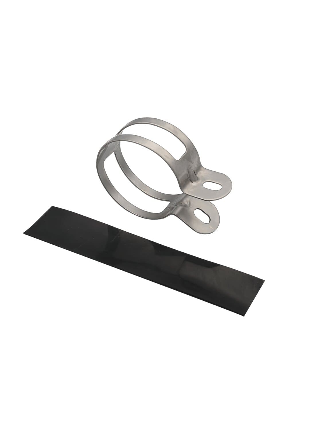 KR072F Fascetta silenziatore acciaio inox d.60mm con paraurti KRM, COD: KR072F