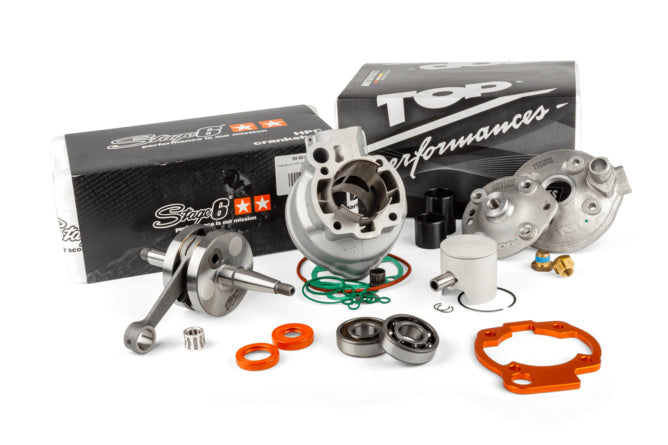 T9924230/PACK01 Top Performances 88cc engine kit with aluminum cylinder and 45mm stroke crankshaft for Minarelli AM6