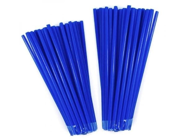 m004451e noend spoke skins 76pcs (38pcs x 19" wheel and 38pcs x 21" wheel) blue color