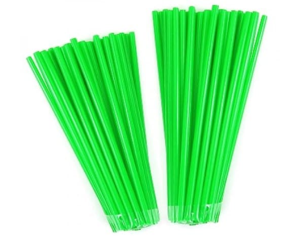 m004451d noend spoke skins 76pcs (38pcs x 19" wheel and 38pcs x 21" wheel) neon green color