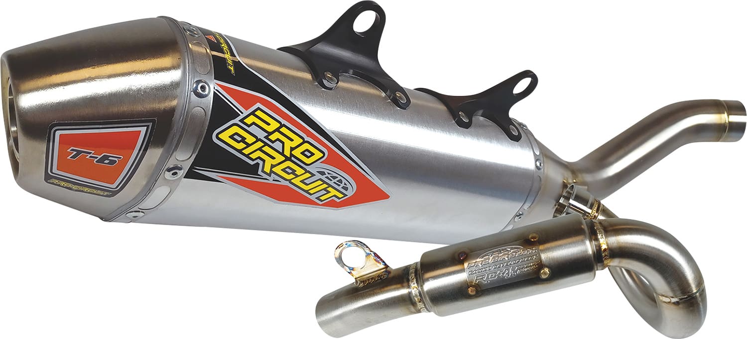 pc-0152225g sistema di scarico ktm sx-f 250 - 350 / husqvarna fc 250 - 350 pro circuit acciaio inox t6 / alluminio 2023, COD: PC-0152225G