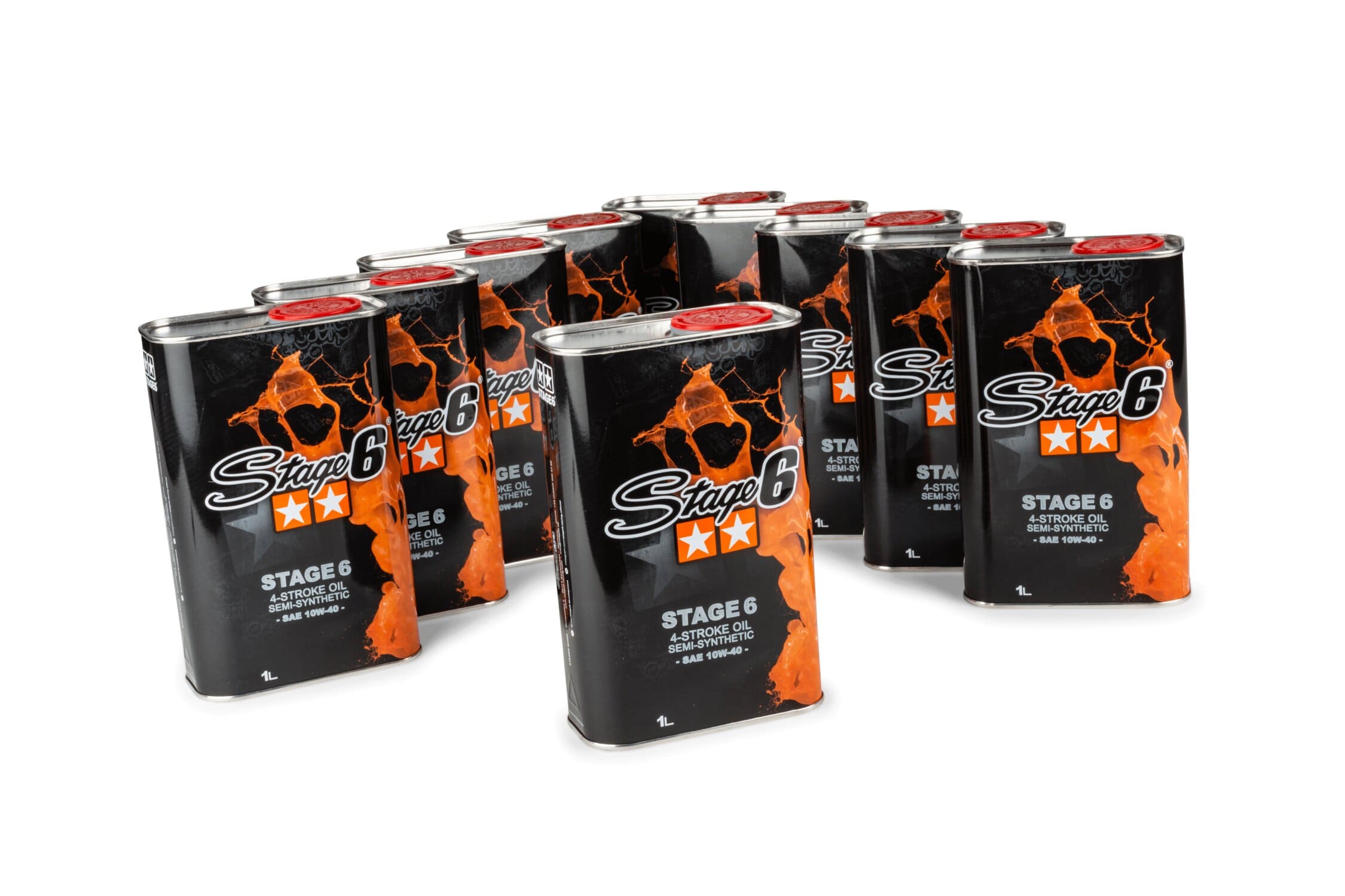 S6-0240/BOX Olio 4 tempi 10W40 Stage6 1L (x10), COD: S6-0240/BOX