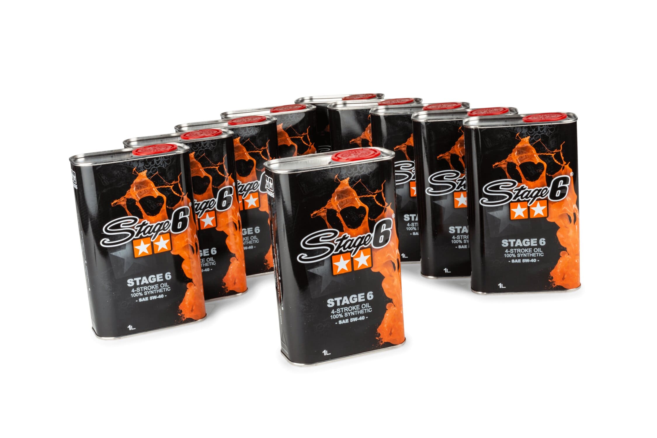 S6-0241/BOX Olio 4 tempi 5W40 Stage6 1L (x10), COD: S6-0241/BOX