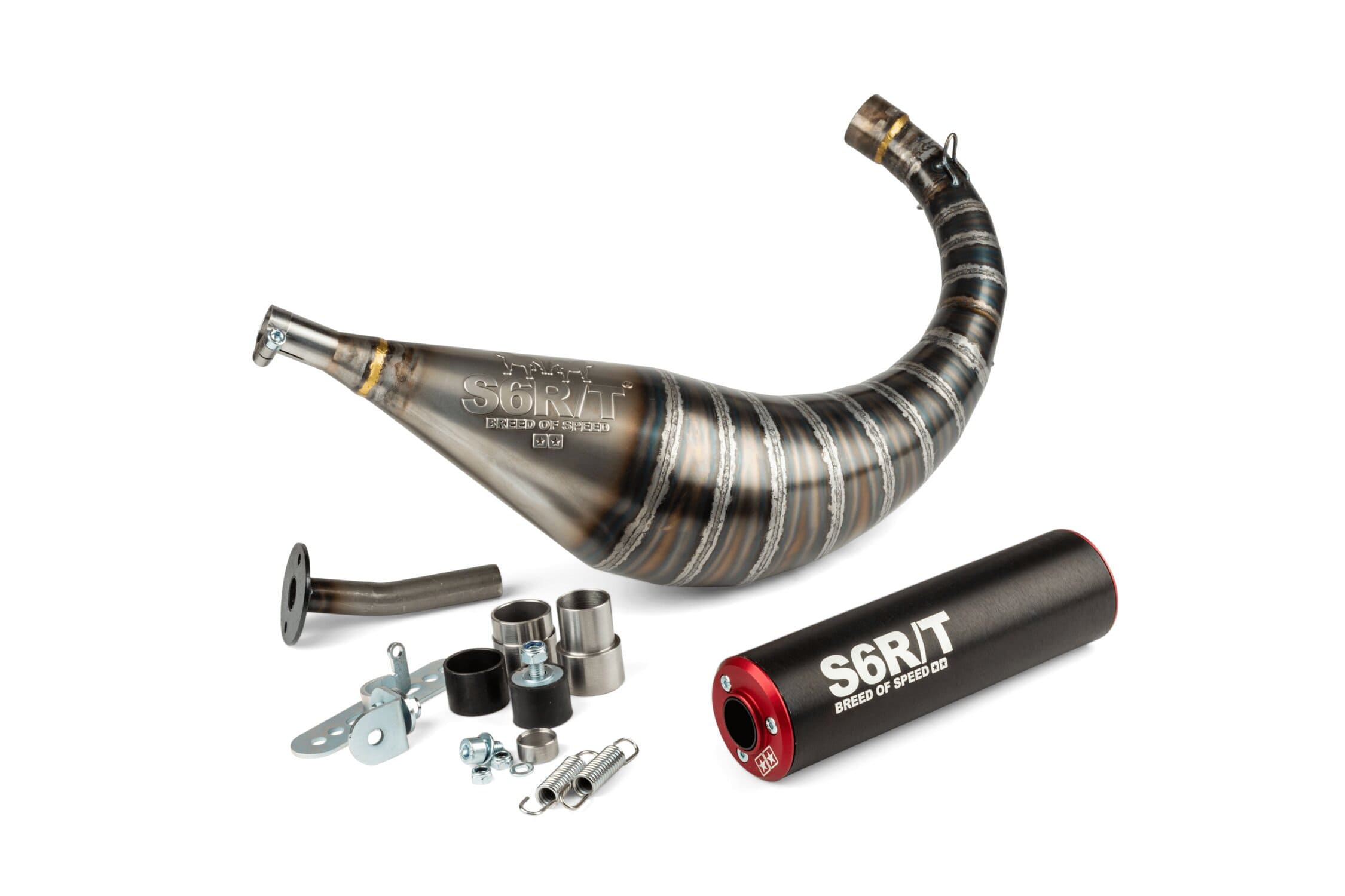 S6-96188751/RE Scarico Stage6 R/T 70 - 80 nero / rosso AM6, COD: S6-96188751/RE