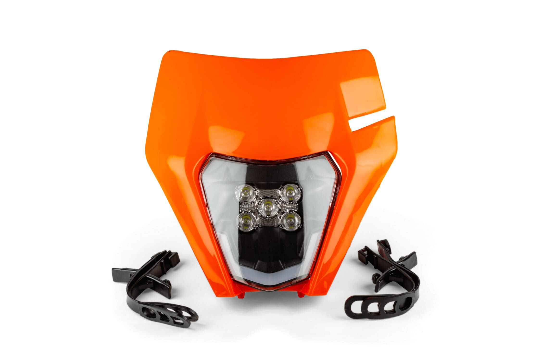 STR-599.16/OR Faro / Mascherina faro LED tipo KTM EXC Arancione, COD: STR-599.16/OR