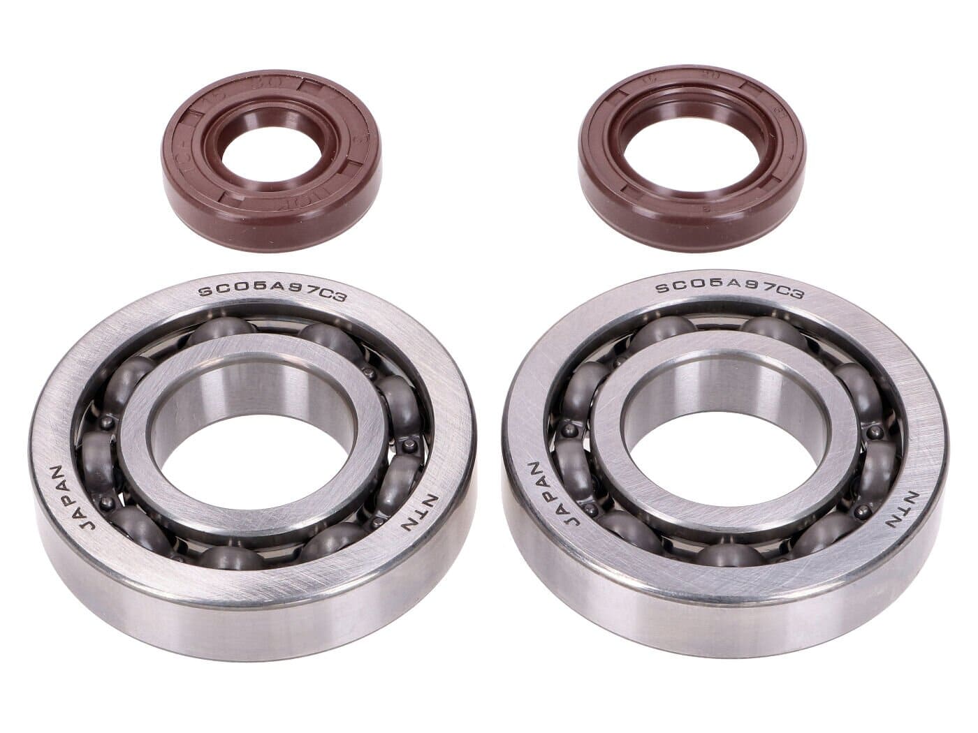 NK104.11 Set cuscinetti HD e paraoli FKM albero motore Naraku Honda X8R, COD: NK104.11