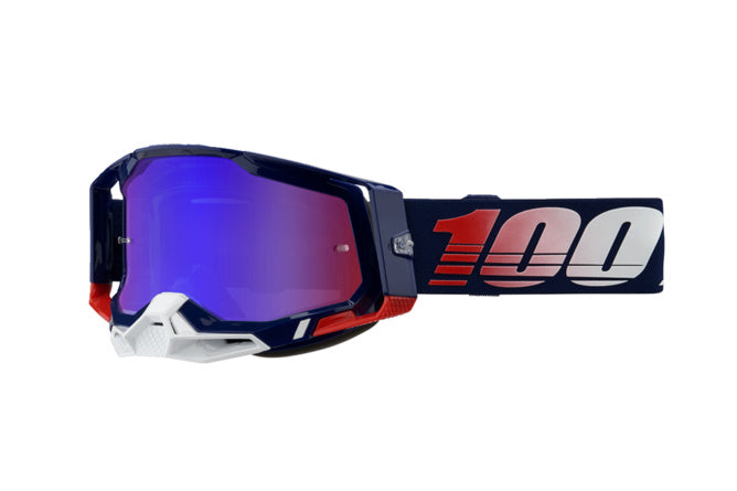 HDP-26013268 Maschera cross 100% Racecraft 2 REPUBLIC specchio rosso/blu