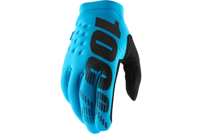 HDP-33307119 Guanti cross 100% Brisker turquoise L - Billaricambi SRLS