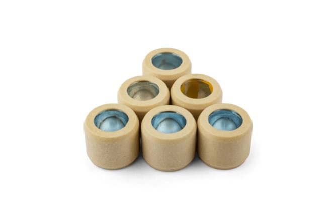 OE-PEU803897 Rulli variatore (x6) 16x13mm - 6,0g - ricambi originale Peugeot Django / Kisbee dopo 2018, COD: OE-PEU803897