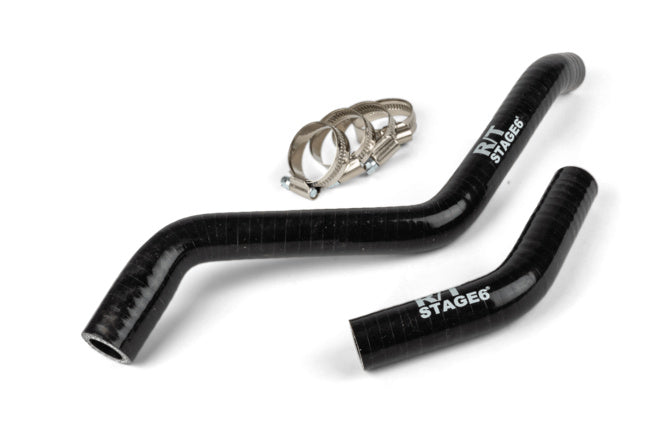 S6-01219301/BK Tubi radiatore Stage6 R/T nero Derbi Euro 3 + Euro 4