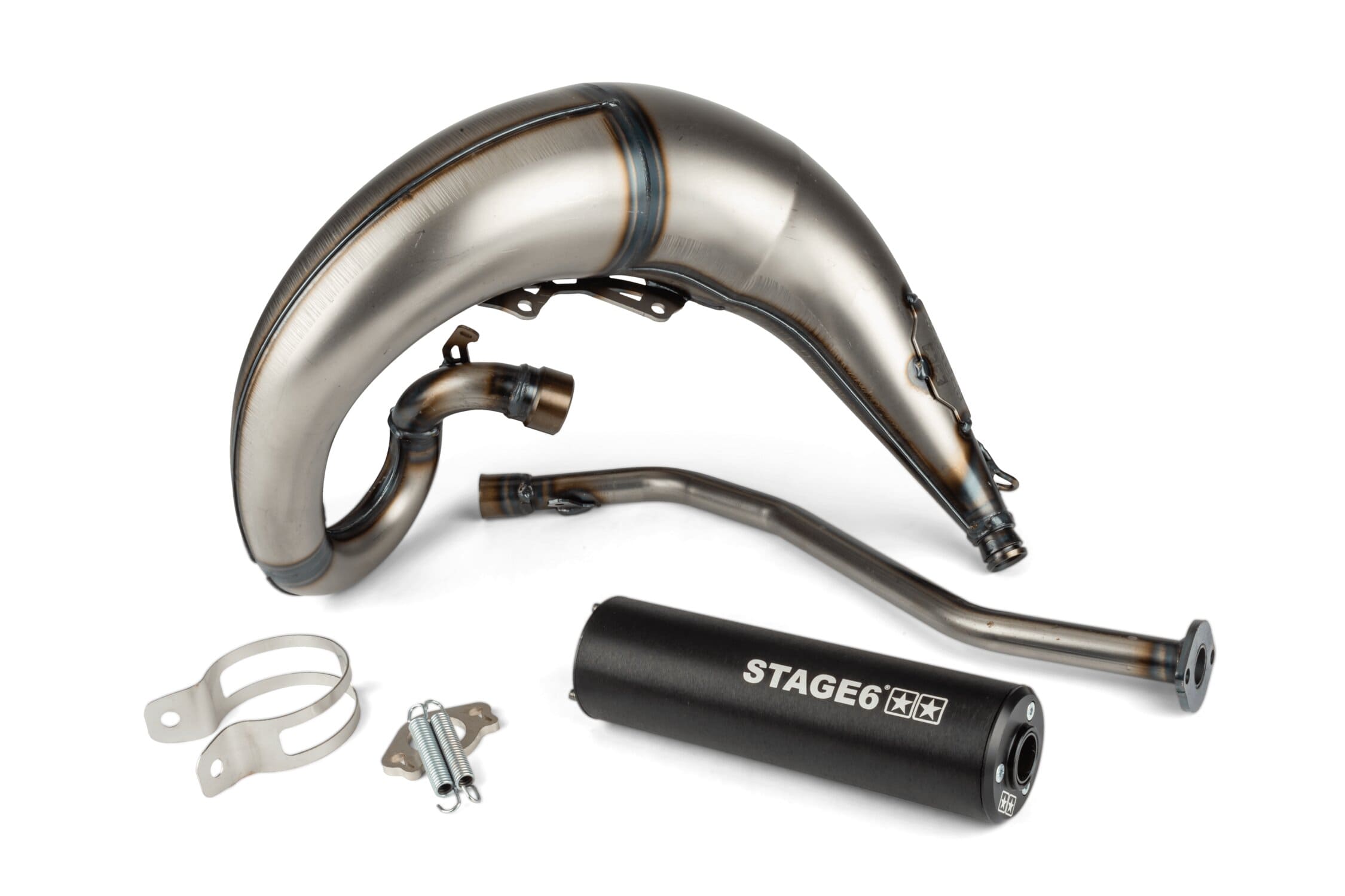 S6-9118830/BK Marmitta Stage6 Streetrace montaggio alto (lato sinistro) CNC nero Beta RR, COD: S6-9118830/BK