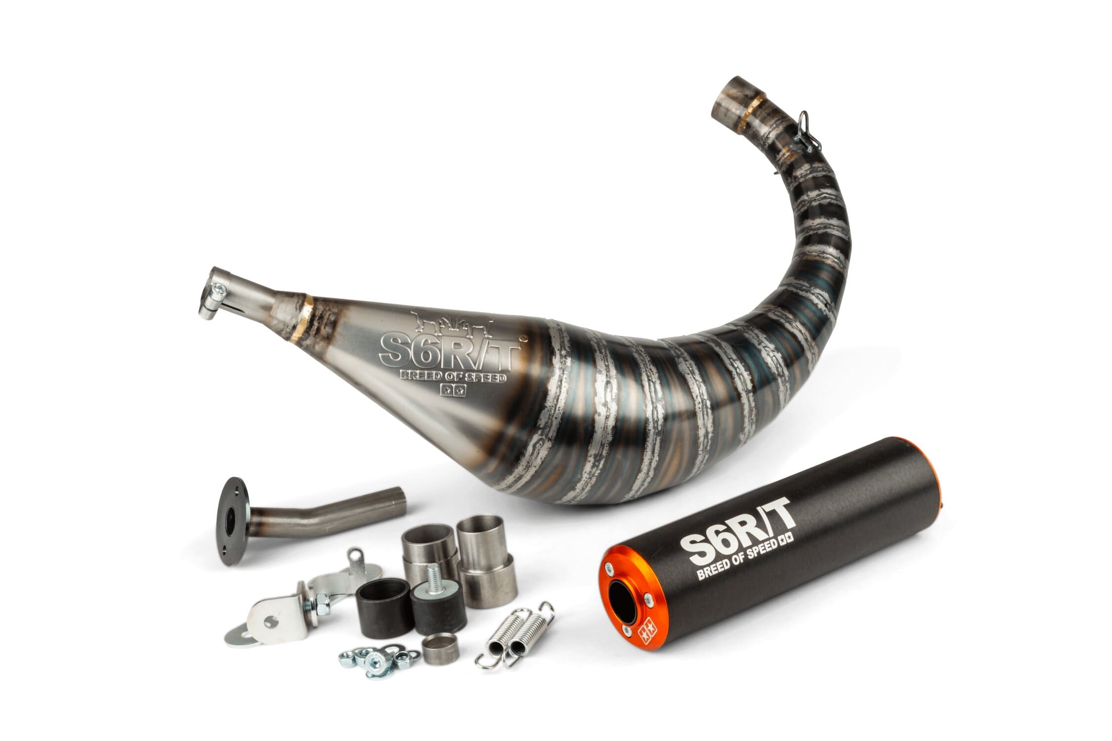 S6-96188751/BO Scarico Stage6 R/T 70 - 80 nero / arancione AM6, COD: S6-96188751/BO