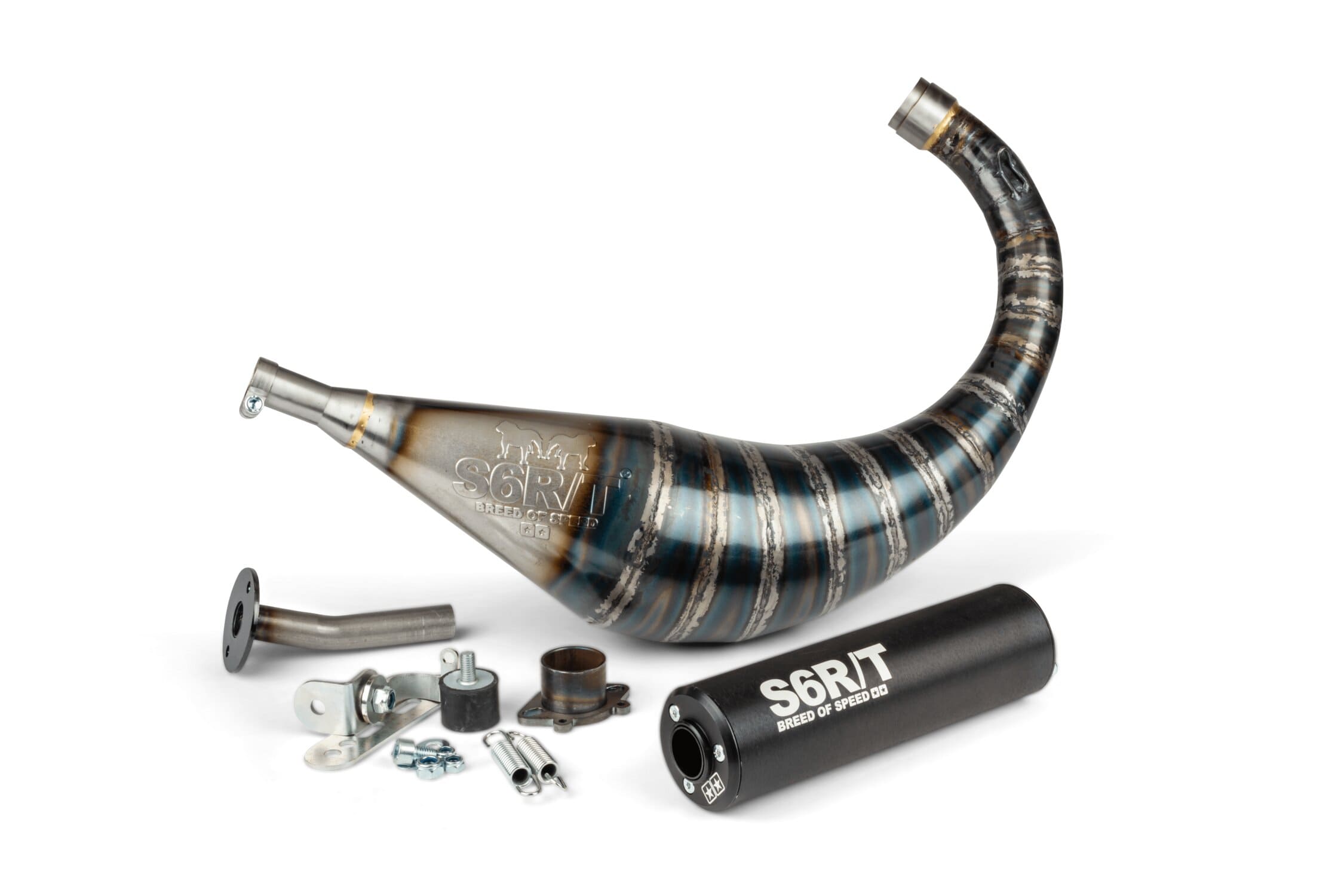 S6-96193751/BK Scarico Stage6 R/T 70-80cc nero Derbi, COD: S6-96193751/BK