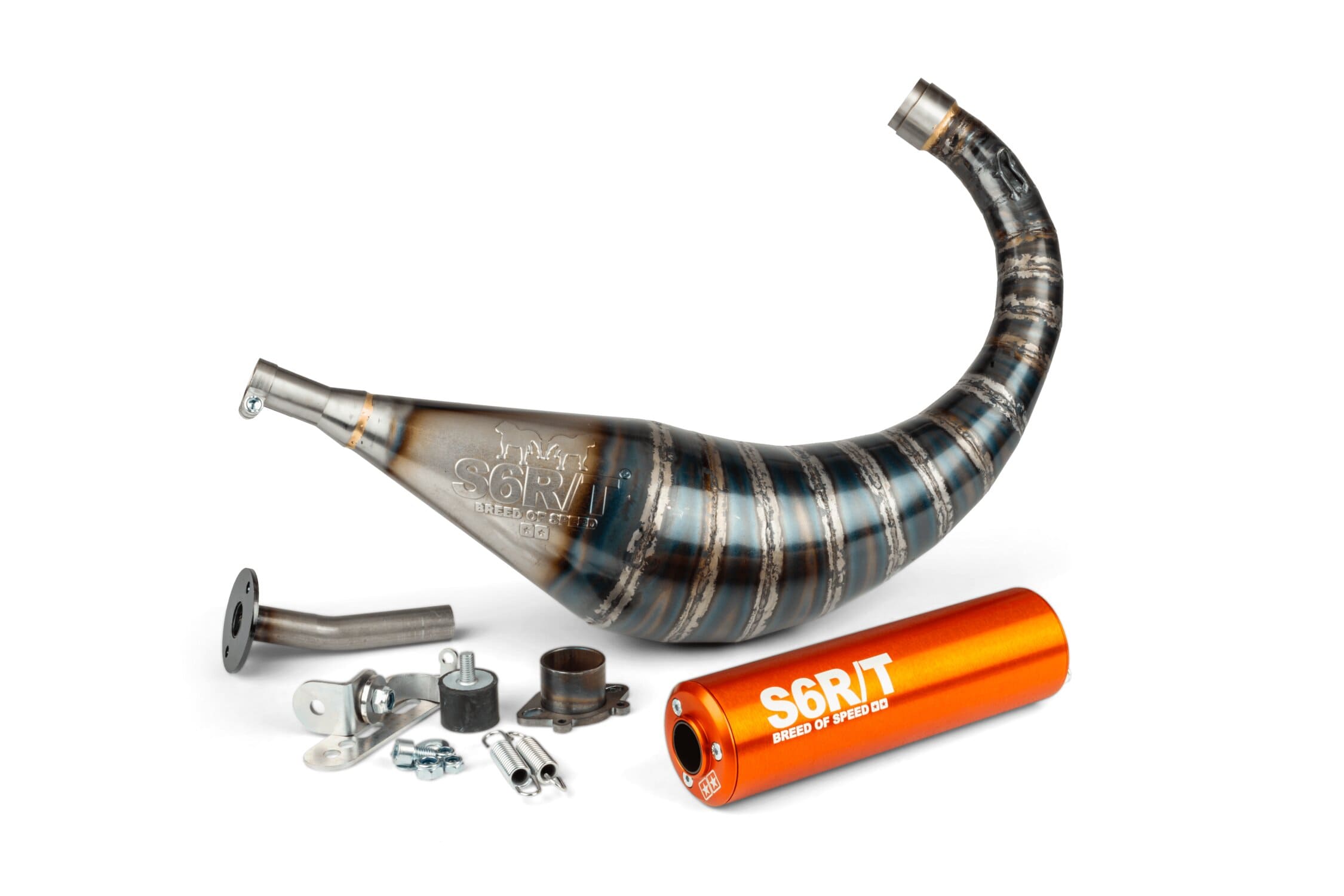 S6-96193751/OR Scarico Stage6 R/T 70 - 80cc arancione Derbi, COD: S6-96193751/OR