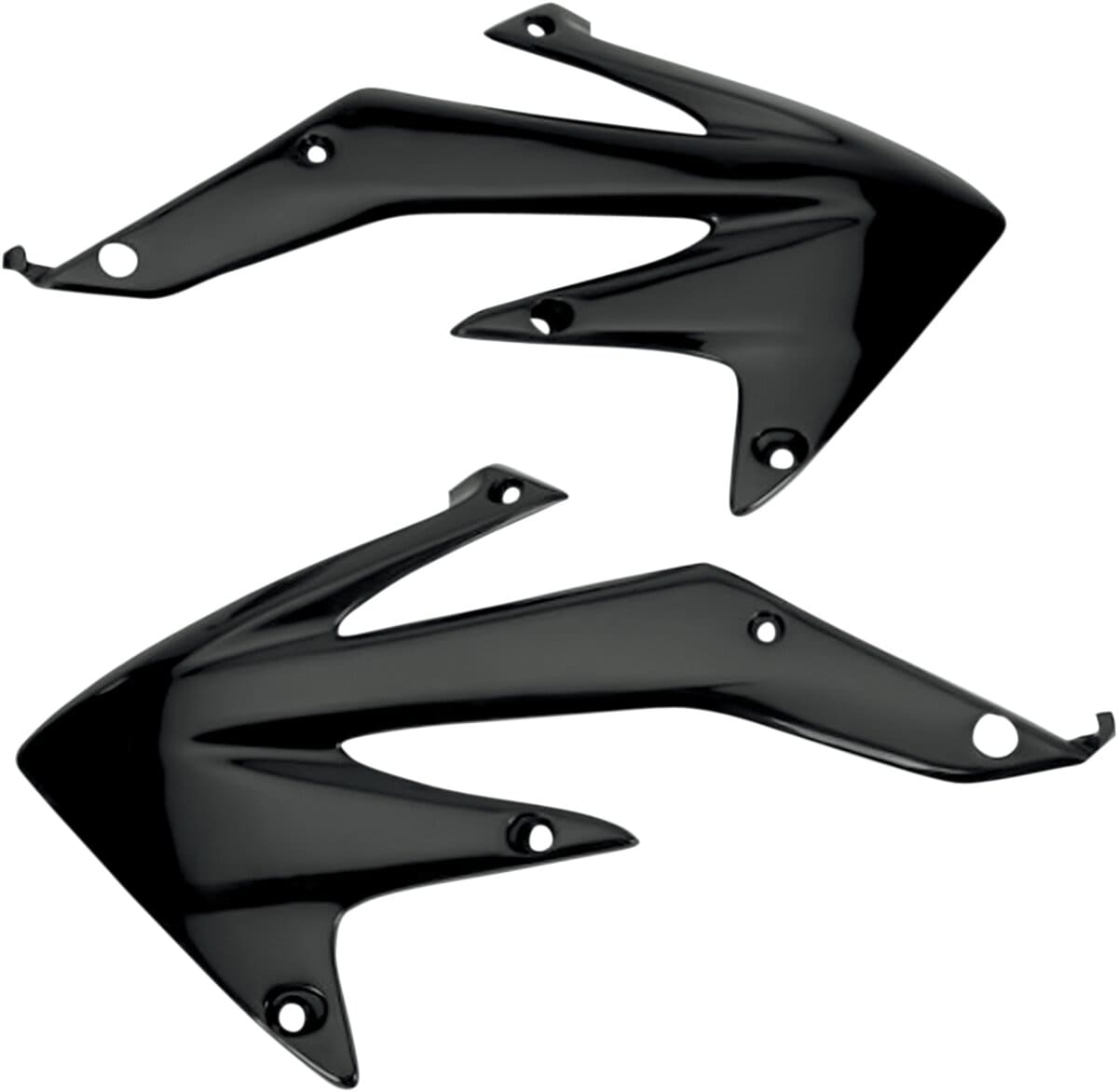 UF-HO03655-001 Carene radiatore Honda CRF 450 R 2005-2008 UFO nero, COD: UF-HO03655-001