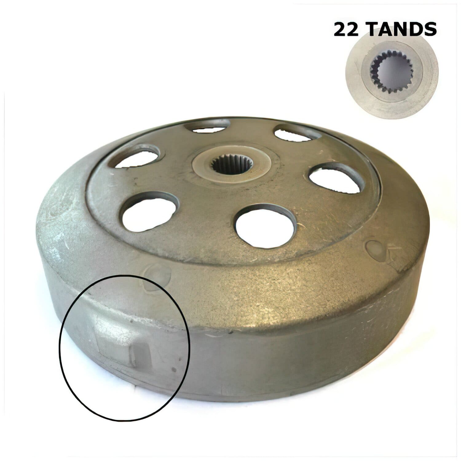 SP-91243 Campana frizione con sensore per DZB 107mm 4T GY6 50ccm, COD: SP-91243