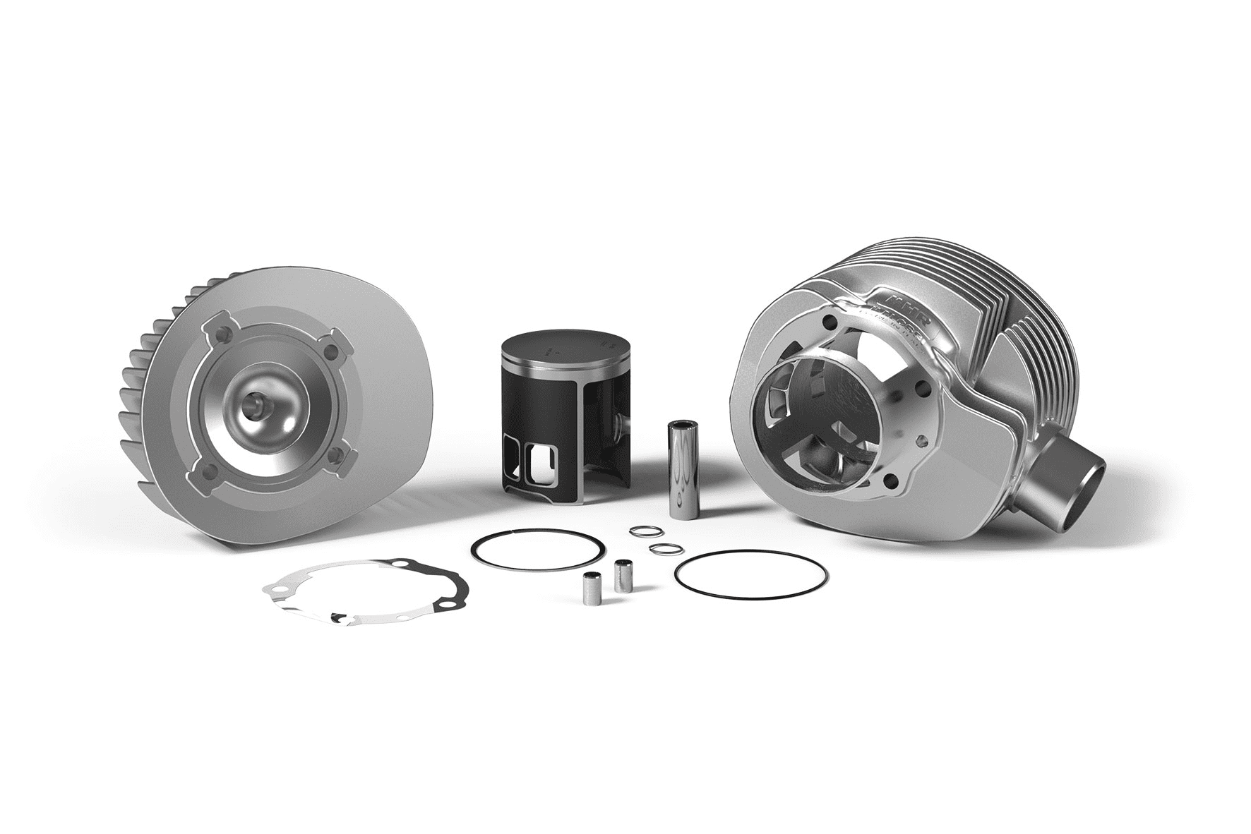 3116349 gruppo termico malossi 210cc d.68,5 vespa px e 200 2t alluminio sp.16