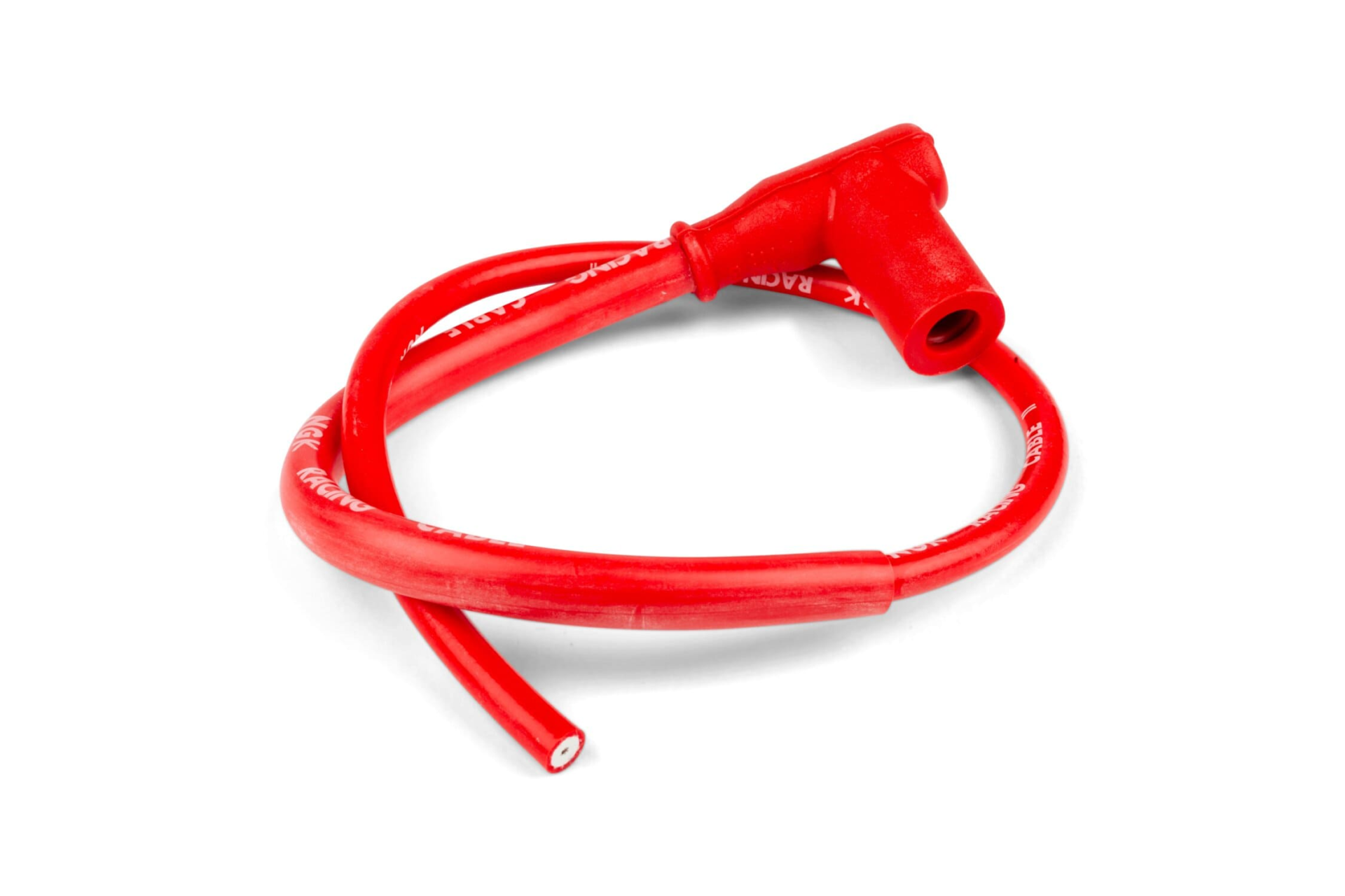 187002 wire / cap 90° red silicone spark plug ngk cr4